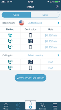 know roaming rates 