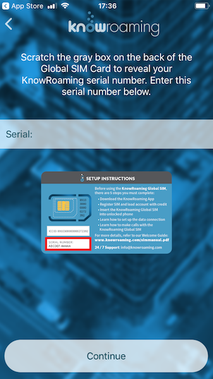 knowroaming setup