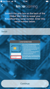 knowroaming setup 