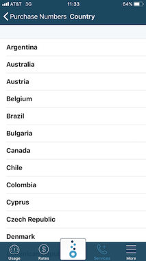 know roaming purchase phone numbers