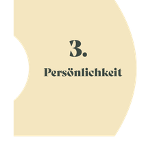 Beige Fläche in der Persönlichkeit steht