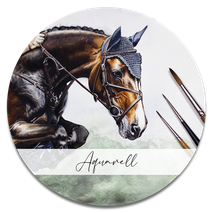 Pferde Portrait in Aquarell malen lassen