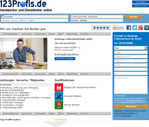 www.123profis.de Profil-Ansicht