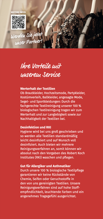 Versandreinigung-mueden.de, Kleiderverleih-Reinigung, Flyer Seite #4