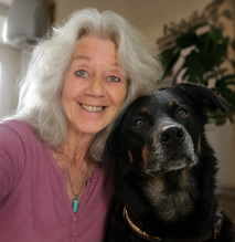 Susanne Zischgl mit ihrem Hund