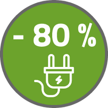 Energieeinsparung 80 % – AirMex NEBULA Verdunstungskühler gegenüber Klimaanlage