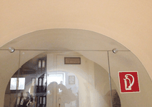 Glastür in einem Wohnraum