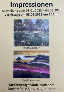 Vernissage am 9.01.2022 der Ausstellung von Kati Plener
