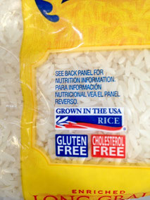 Grown in the USA rice label from the USA rice federation