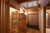 千葉県柏市　設計事務所　自然素材住宅　東京都葛飾区　玄関