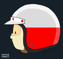 Helmet of Lorenzo Bandini by Muneta & Cerracín