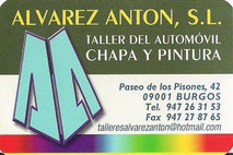 CALENDARIO DE BOLSILLO - COMERCIALES - TALLERES ALVAREZ ANTON S.L. (BURGOS) AÑO 2.013 (NUEVO) 0,30€.