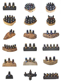 Öl Aufsteller, Öl Displays, Öl Organizer, Holzständer für Öle, Holzaufsteller für Öle, für ätherische Öle von dōTERRA, Primavera u.a., Unikate aus besonderen Hölzern, die mit der reinen Natur der Öle korrespondieren. Handgefertigte Design Öl Displays.