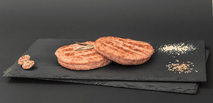 Hamburger grigliato di prosciutto cotto agrisalumeria luiset cibo salutare