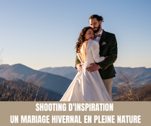 Shooting d'inspiration "Un mariage hivernal en pleine nature"