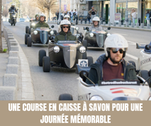 Enterrement de vie de garçon  jeune fille  une course en caisse à savon pour une journée mémorable ! - Tous droits réservés©