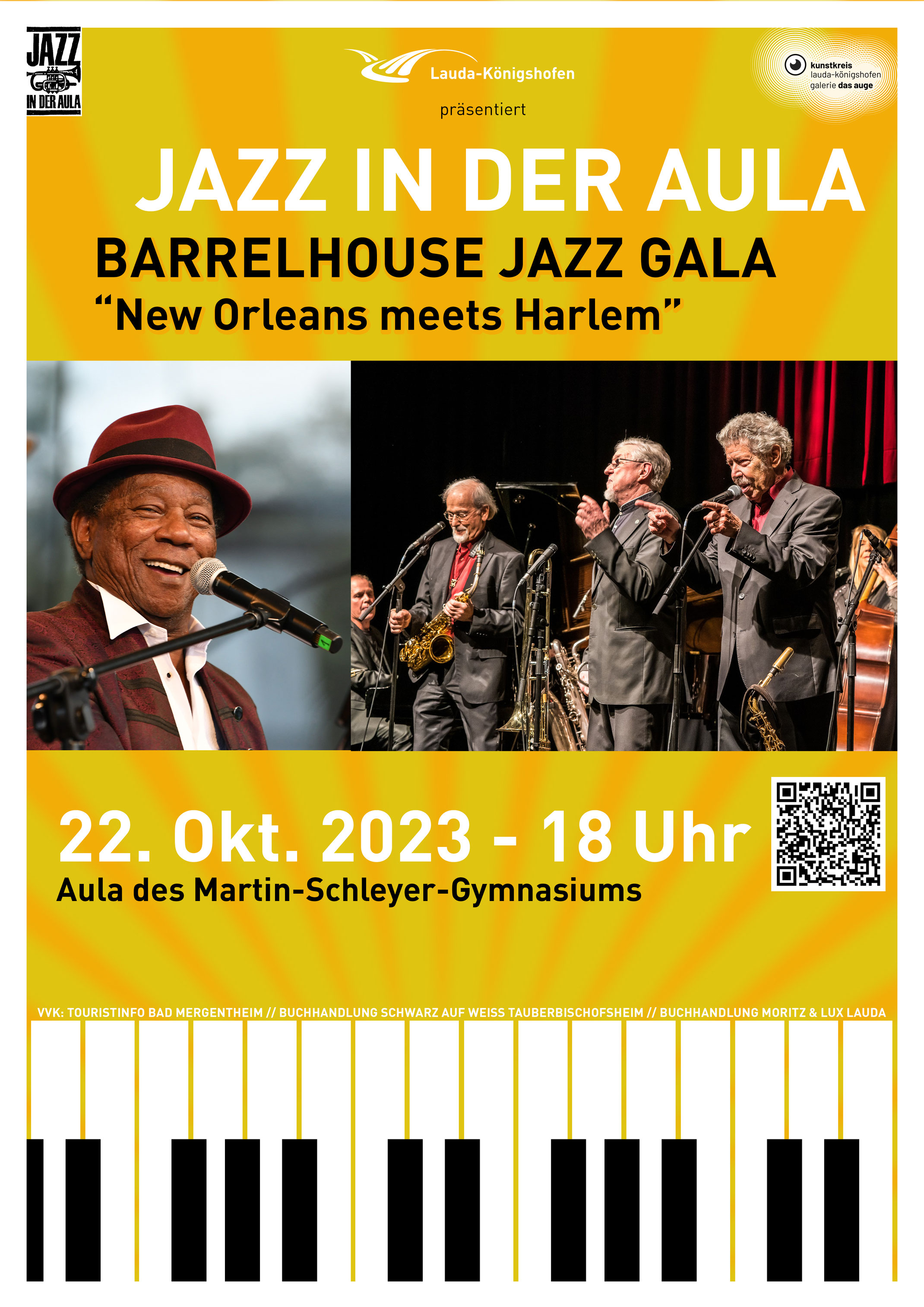 Jazz in der Aula 2023 Barrelhouse Jazz Gala "New Orleans meets Harlem