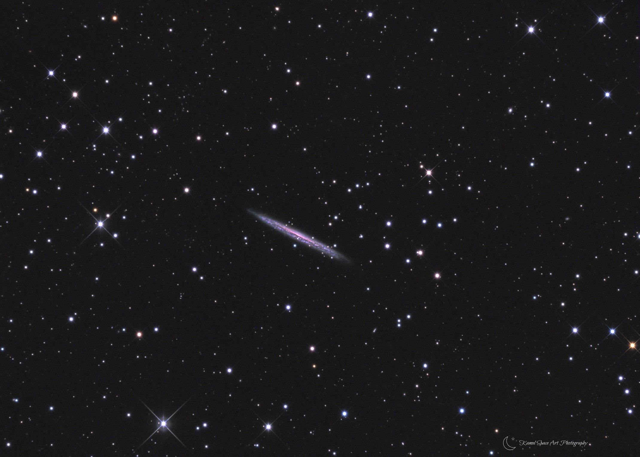 Knife Edge Galaxy Ngc 5907 KameL_Space_Art_Photography