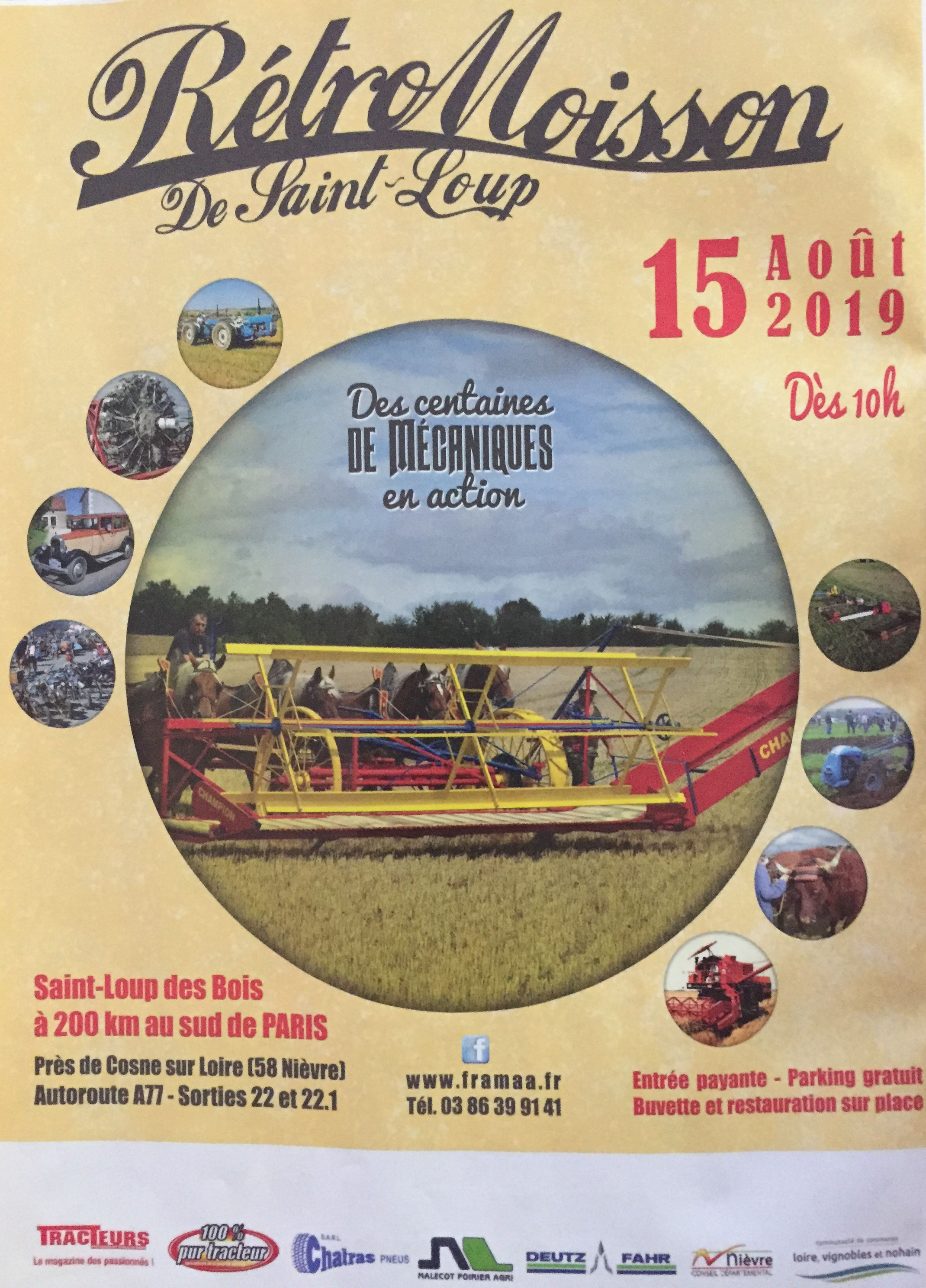 liste des materiels presentes en 2019 musee de la machine agricole et de la ruralite
