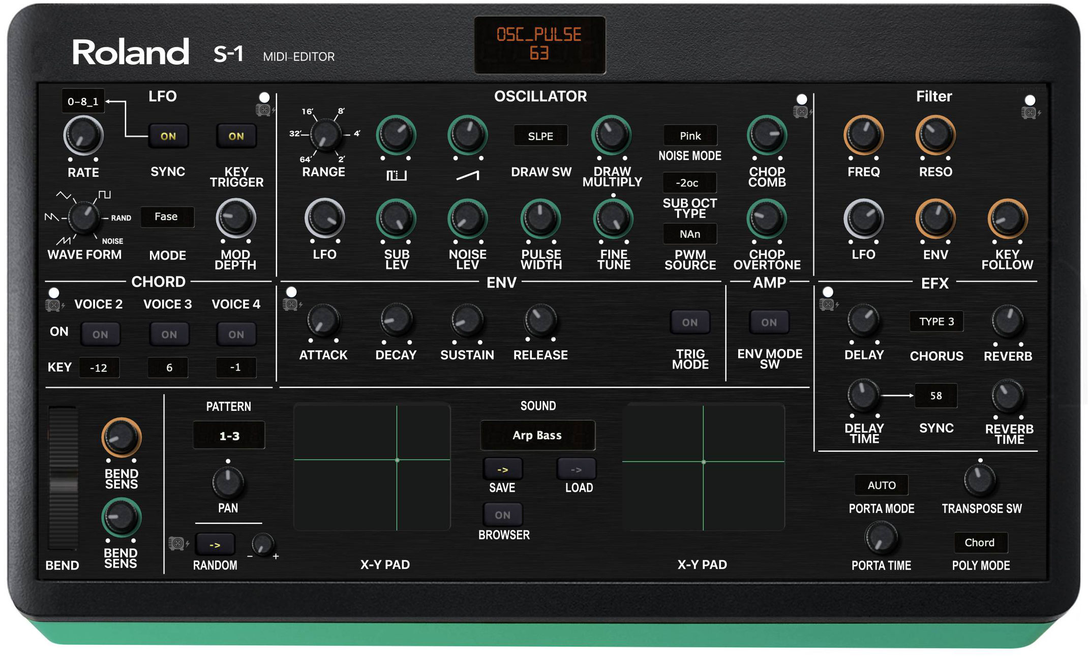 Roland S-1 ましょ TWEAK SYNTHESIZER(AIRA Compact)