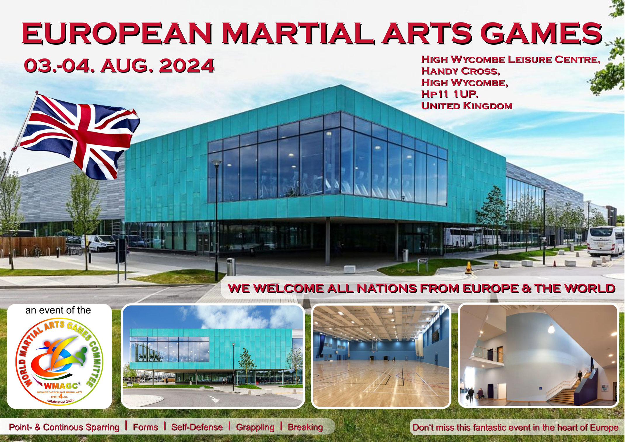 European Martial Arts Games 2024 United Kingdom nmacs seite!