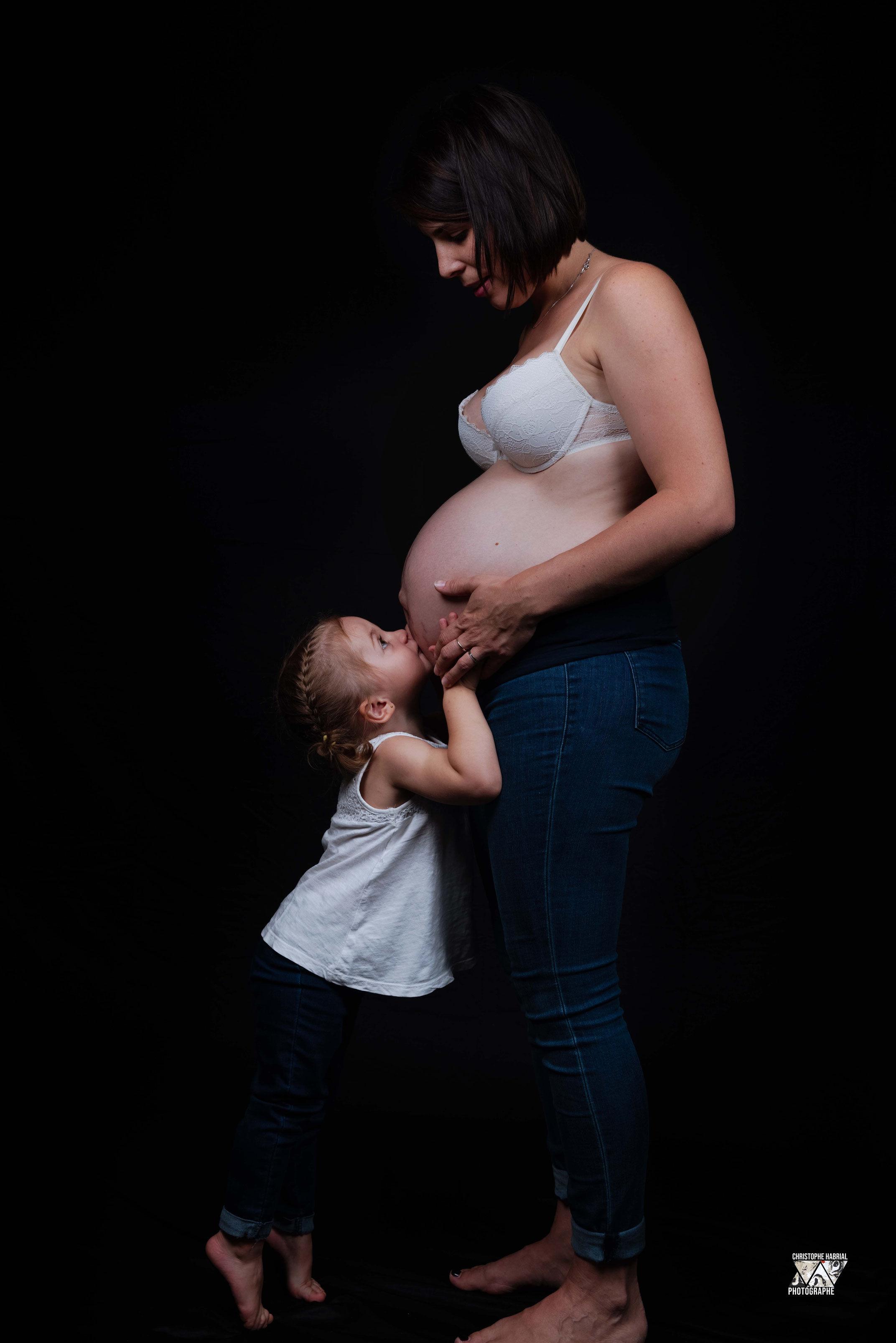 Shooting photo grossesse studio Clermont-Ferrand
