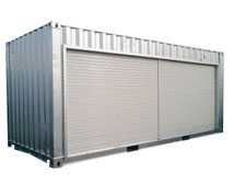 シャッター フルシャッター 中古コンテナ 20ft タイヤ
