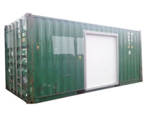 安い 中古 コンテナ シャッター付 中古海上コンテナ20ft シャッター 取付 改造コンテナ 仮設 ハウス レンタル 中古 改造 住居 ガレージ