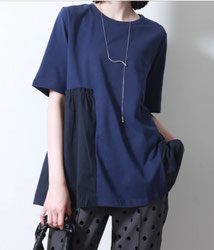 布はく切り替えTシャツ 4,290円→1,380円(税込)   晩夏物です