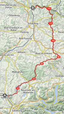 Eigentlich geplante Etappe, © MapOut © OpenStreetMap contributors