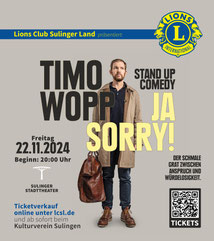 Plakat Lions Club Sulinger Land Benefiz Mirja Regensburg