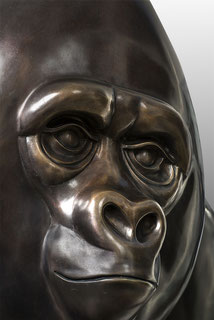 Frans van Straaten Bronze gorilla
