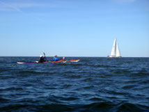 Sandbank im weiten Wattenmeer