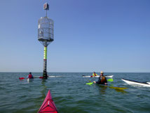 Paddeln vorm Leuchtturm Obereversand