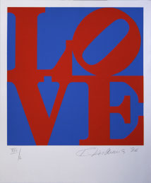 Robert INDIANA, The Book of Love - 1996, Serigraphie on board 24 x 20 inches, Ed. 200 