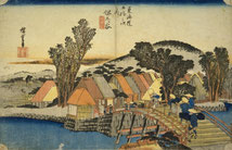 広重『東海道五拾三次　保土ケ谷・新町橋』,保永堂. 国立国会図書館デジタルコレクション https://dl.ndl.go.jp/pid/1309872 (参照 2023-10-24)　