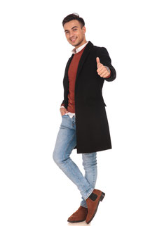 Casual Look mit Jeans und Mantel, stilberatung für Ihn