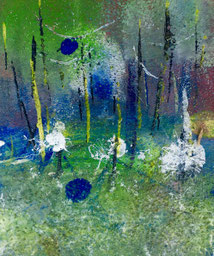 Palude magica, 2016, tecnica mista, 10 x 11,5 cm