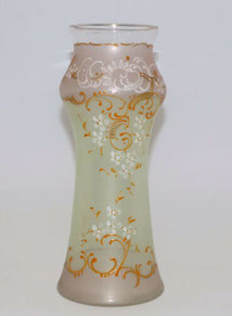 Jugendstil Vase, Art Nouveau France, Gold, Emaillemalerei,1910, (Legras?) 23 cm, € 245,00