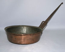 Französische gr. Kupferpfanne Mitte 19. Jahrhundert Innen-Verzinnung D. 27,0 cm, € 129,00