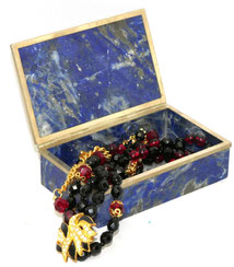 60er Jahre Schatulle aus Lapislazuli handgefertigt Morita Gil Chile 11,8x7,5 cm, € 680,00