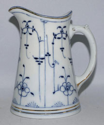 Swaine & Co. Porzellan Milchkännchen Indisch Blau Strohblume Gold H. 15 cm 0,5 L, € 95,00
