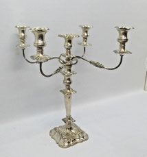 Englischer Silberleuchter Kandelaber E. Viners 1931 925 Sterling H. 47cm Ø 47cm, € 3565,00