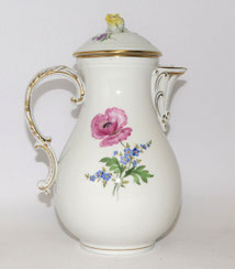 Porzellan Kaffeekanne Meissen Neuer Ausschnitt Bunte Blume 2 H. 26,0 cm, 1500 ml, € 145,00