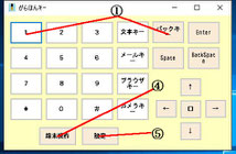 文字入力用キーボード