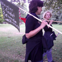 Grenzüberschreitung#4, zu Gast bei Angela Hildebrandt, 27.september 2012, Esslingen, Merkelpark 