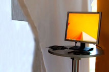 Externer Bildschirm mit Diashow