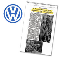 Zeitungsartikel über die Einführung von 20 G Tests im Bereich Rollstuhlrückhaltesysteme.