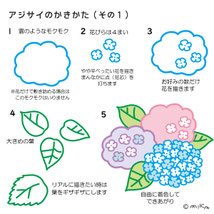 アジサイの描き方