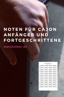 Noten Cajon Anfänger PDF 
